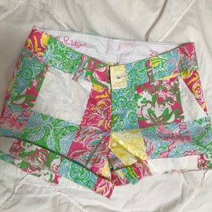 Lilly Pulitzer pattern shorts
